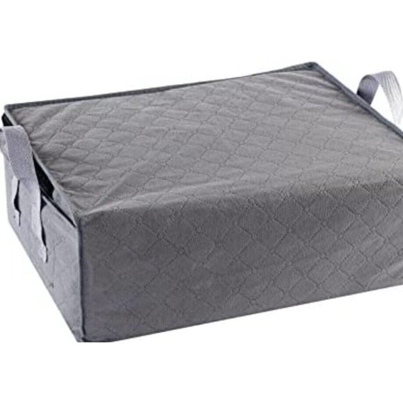 Storage Bags Large Grey foldable, Set Of 3 new 16.9x23.6x13.7 lightweight fabric - Picture 4 of 10